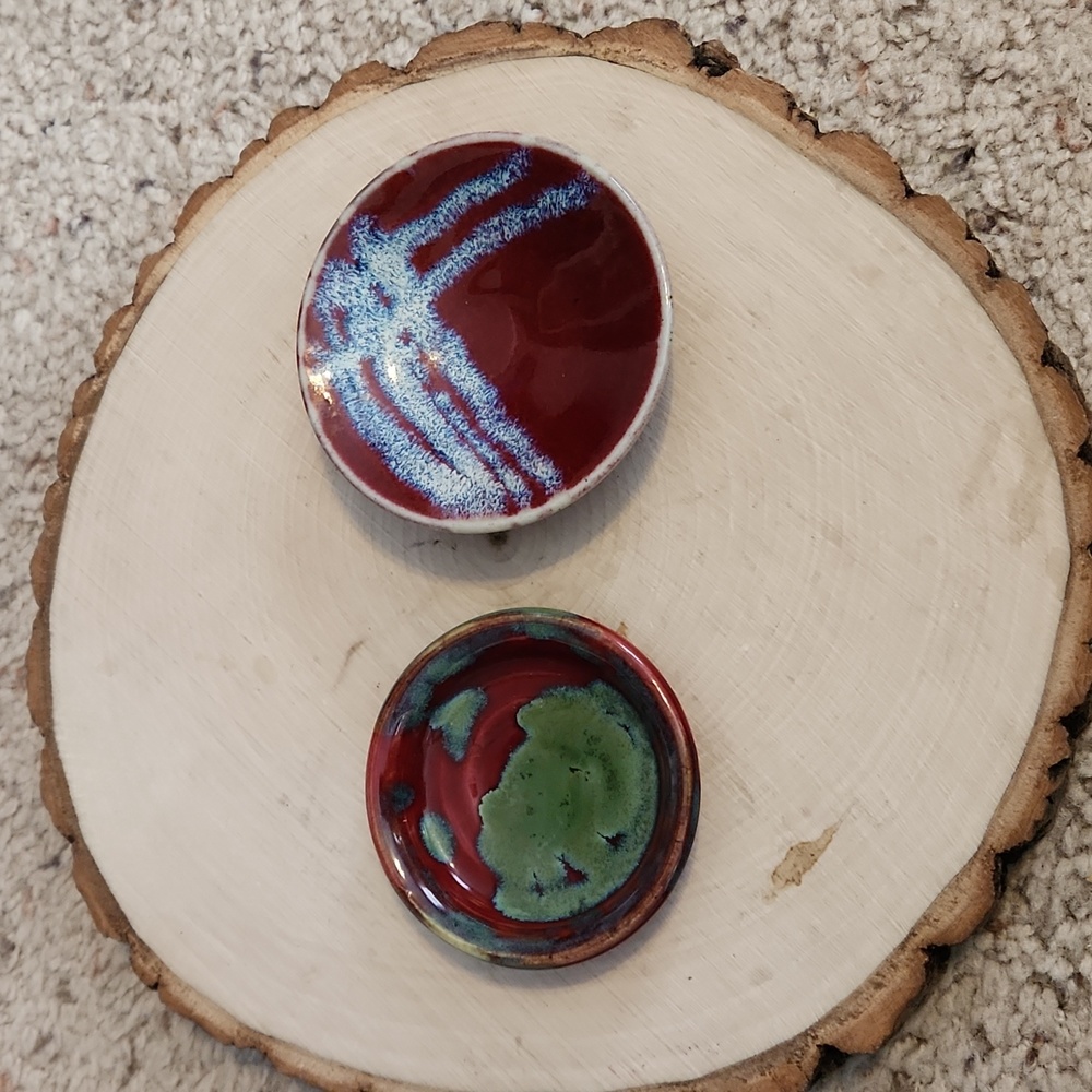 Small Pottery Dishes (2) Whitefish Pottery